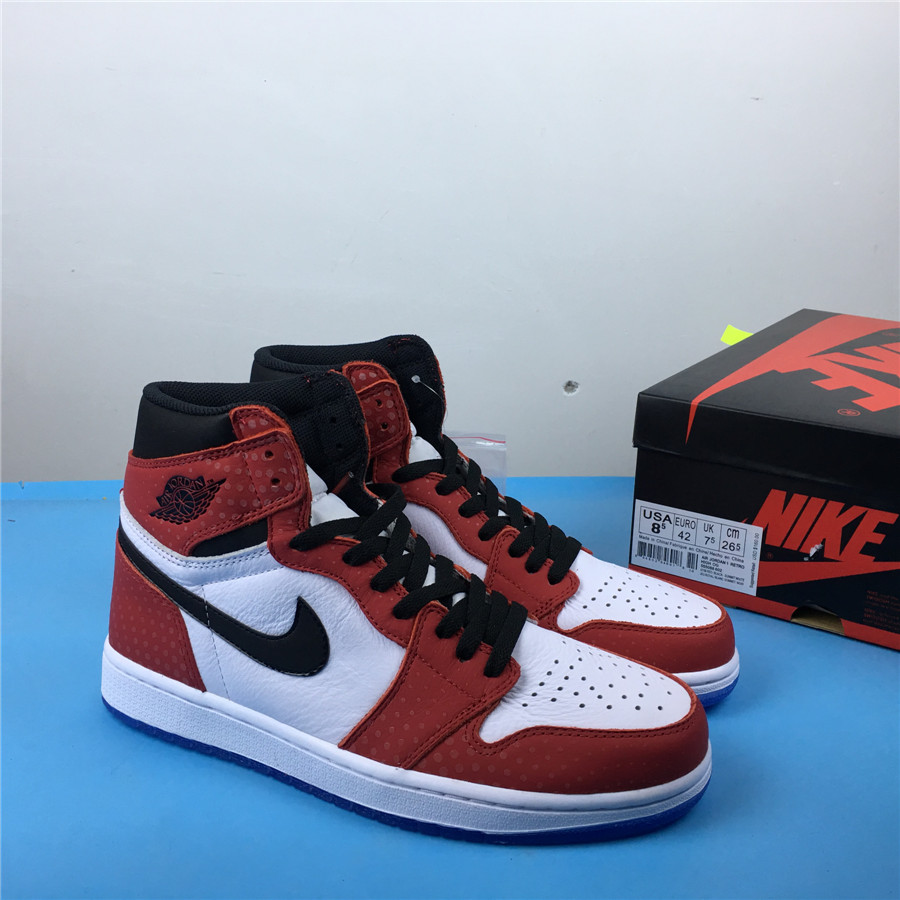 Air Jordan 1 Chicago Crystal Red Black White Shoes - Click Image to Close